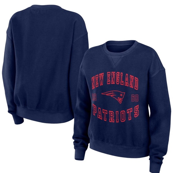 WEAR By Erin Andrews Sweaters - New England Patriots WEAR by Erin Andrew’s Women’s Crop Pullover Sweater